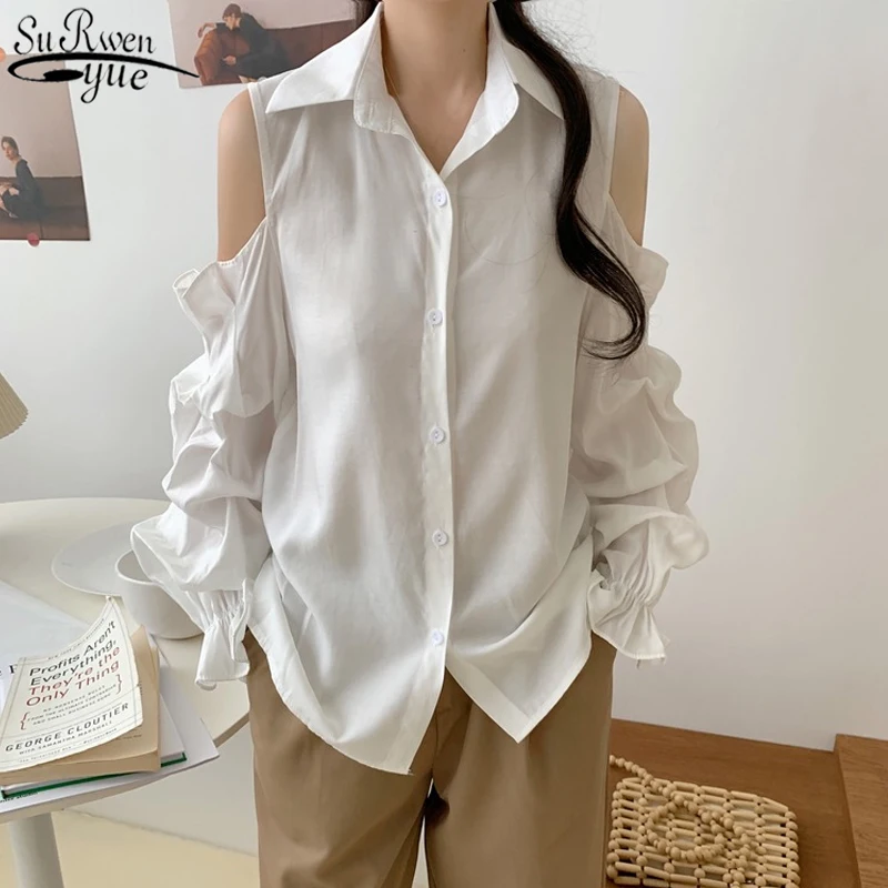 Office Lady Cardigan Women Blouses Autumn 2021 Casual Long Sleeve Women Shirt Off-Shoulder Puff Sleeve Shirt Sexy Blusas 10569
Office Lady Cardigan Women Blouses Autumn 2021 Casual Long Sleeve Women Shirt Off-Shoulder Puff Sleeve Shirt Sexy Blusas 10569