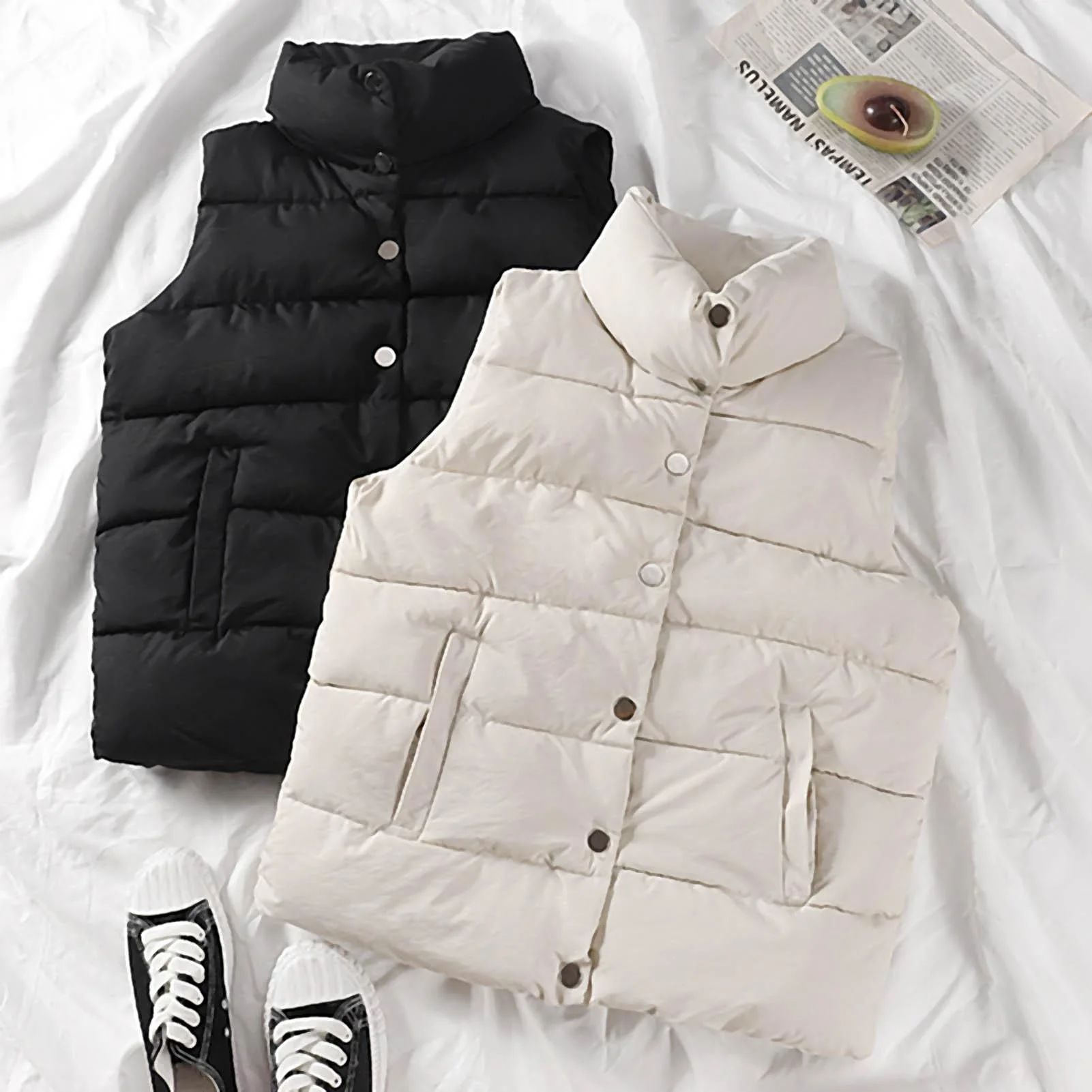 Newest Autumn Winter Women Fashion Waistcoat Sleeveless Waistcoat Pockets Buttons Down Vest Warm Coat Plus Size 2XL For Female
Newest Autumn Winter Women Fashion Waistcoat Sleeveless Waistcoat Pockets Buttons Down Vest Warm Coat Plus Size 2XL For Female
