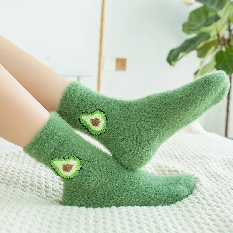 1 Pairs Women Thermal Fluffy Socks Warm Avocado Cherry Eggplant Socks Harajuku Autumn-winter New Year Christmas Socks For Girls
1 Pairs Women Thermal Fluffy Socks Warm Avocado Cherry Eggplant Socks Harajuku Autumn-winter New Year Christmas Socks For Girls