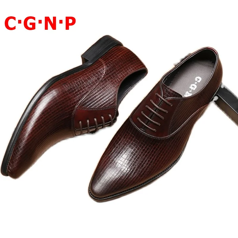 Туфли-оксфорды C · G · N · P мужские классические модные туфли из натуральной кожи с острым носком на шнуровке коричневые черные Формальные ту... 
Туфли-оксфорды C · G · N · P мужские классические модные туфли из натуральной кожи с острым носком на шнуровке коричневые черные Формальные ту...