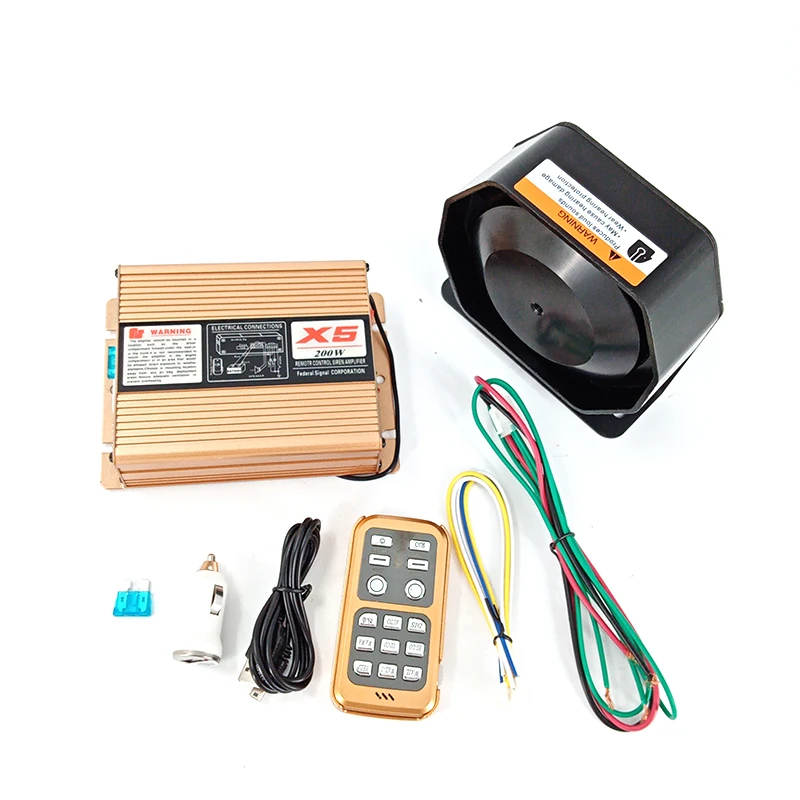 200W 18 Sound Loud Car and Truck Warning Alarm Police Siren Horn Fire Ambulance Emergency Electronic Siren Horn Kit
200W 18 Sound Loud Car and Truck Warning Alarm Police Siren Horn Fire Ambulance Emergency Electronic Siren Horn Kit