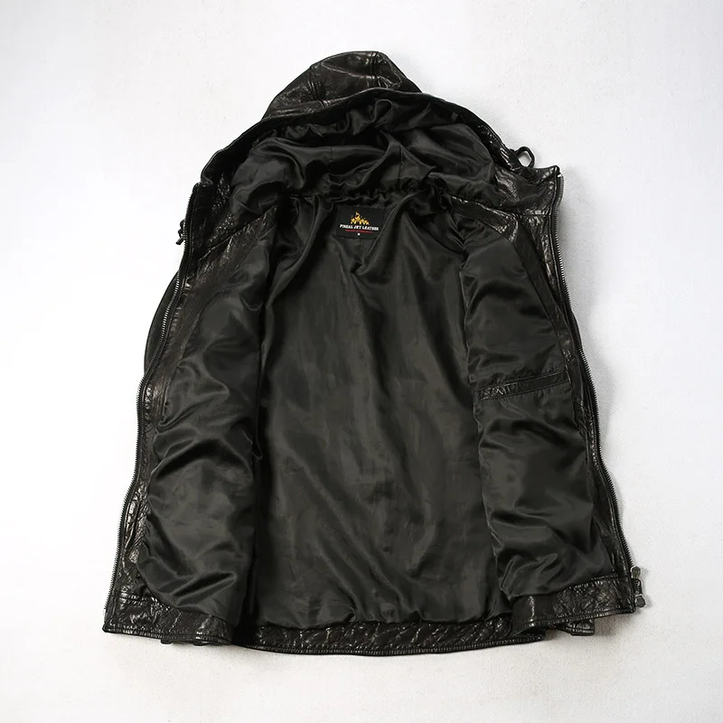 JCHB 2021 Genuine Leather Jacket Men Casual Natural Sheepskin Coat Hooded Mens Leather Jackets Spring Autumn Hommes Veste Pph36
JCHB 2021 Genuine Leather Jacket Men Casual Natural Sheepskin Coat Hooded Mens Leather Jackets Spring Autumn Hommes Veste Pph36