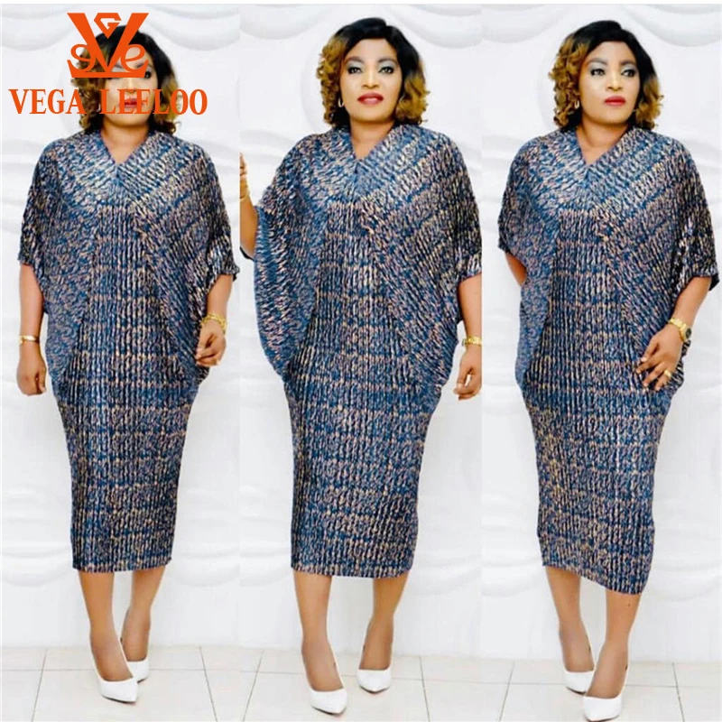 New Design African Dresses for Women Gold Stamp V-Neck One Size Batwing Sleeve Diamond Beads Clothes Elegant Ladies Dress
New Design African Dresses for Women Gold Stamp V-Neck One Size Batwing Sleeve Diamond Beads Clothes Elegant Ladies Dress