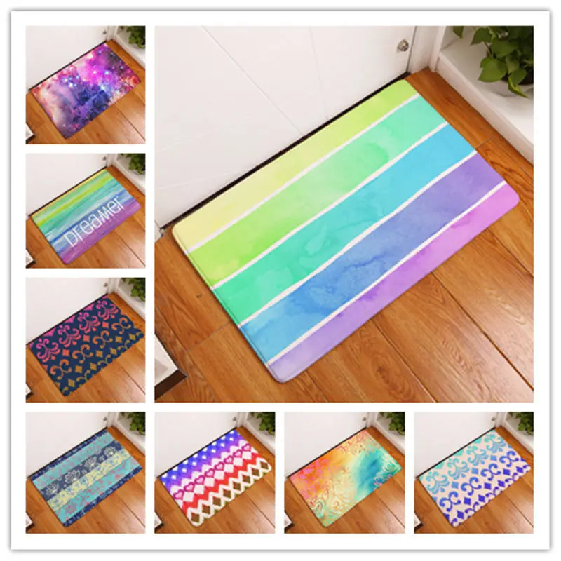 Rainbow Printing Floor Mats Living Rooms Anti-slip Carpet for Bedroom Kitchen Bathroom Rug Welcome Mats for Front Door
Rainbow Printing Floor Mats Living Rooms Anti-slip Carpet for Bedroom Kitchen Bathroom Rug Welcome Mats for Front Door