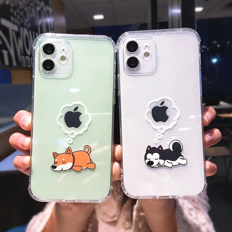 Cute Cartoon Dog Couple Transparent Phone Case For iPhone 13 Pro Max 12 11 X XR XS 7 8 Plus Funny Clear Soft Shockproof Cover
Cute Cartoon Dog Couple Transparent Phone Case For iPhone 13 Pro Max 12 11 X XR XS 7 8 Plus Funny Clear Soft Shockproof Cover