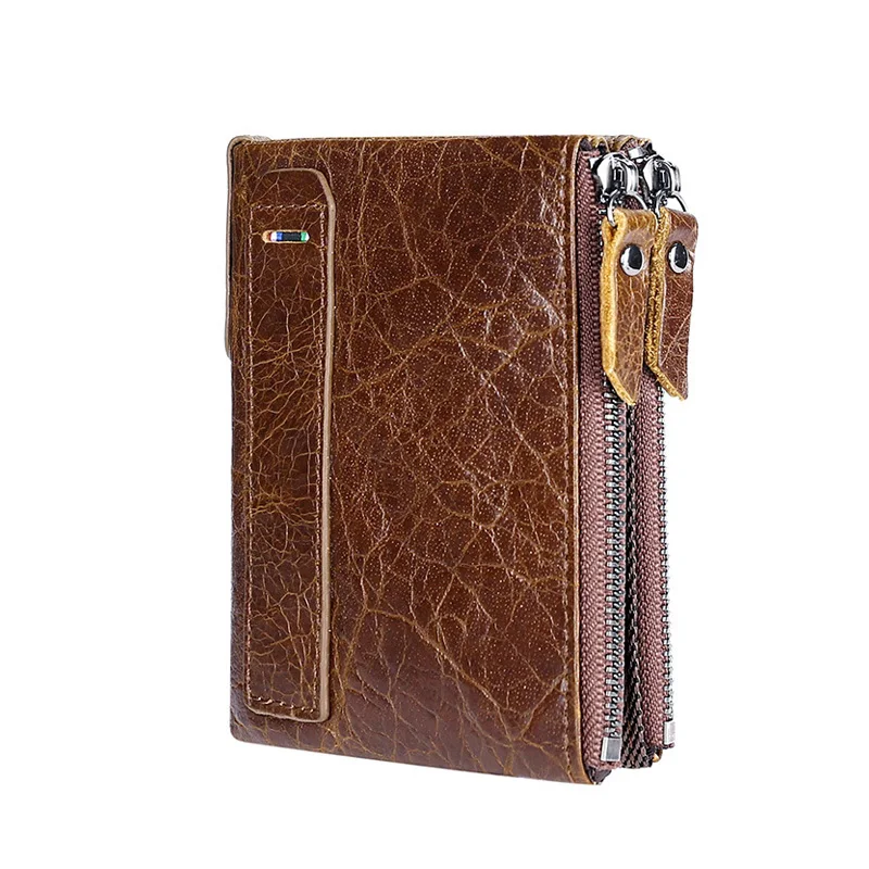 High Quality Genuine Leather Men Wallets Fashion New Cowhide RFID ID Card Holder Boy Credit Card Holders Carteira Masculina Male
High Quality Genuine Leather Men Wallets Fashion New Cowhide RFID ID Card Holder Boy Credit Card Holders Carteira Masculina Male