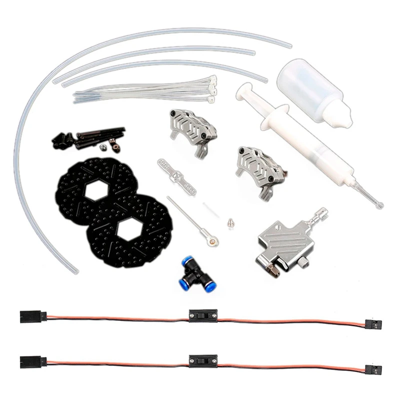 2 Set RC Car Part: 1 Set Front Wheel Hydraulic Brake System & 1 Set Receiver Extra Channel Cable with Power Switch
2 Set RC Car Part: 1 Set Front Wheel Hydraulic Brake System & 1 Set Receiver Extra Channel Cable with Power Switch