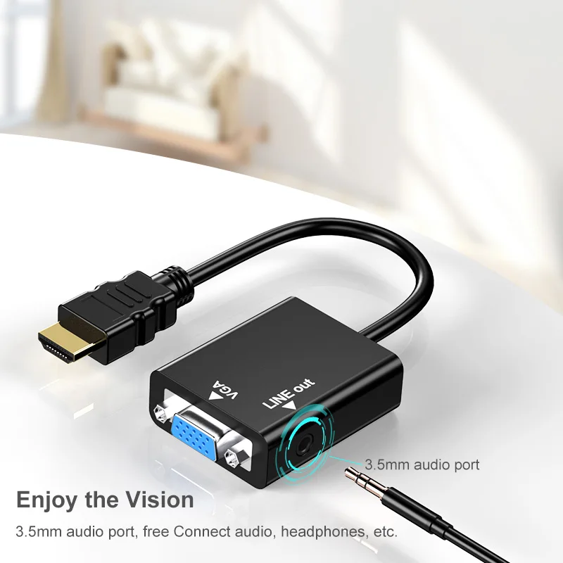 7 типов HD 1080P HDMI-совместимый к VGA адаптер конвертер кабель для Xbox PS4 ПК ноутбука ТВ