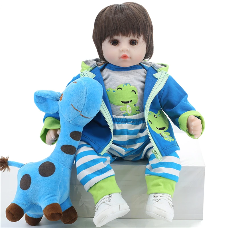 New 48cm Soft Realistic Newborn Baby Girl With Panda Clothes Give Children The Best Gift Silicone Bebe Reborn Doll
New 48cm Soft Realistic Newborn Baby Girl With Panda Clothes Give Children The Best Gift Silicone Bebe Reborn Doll
