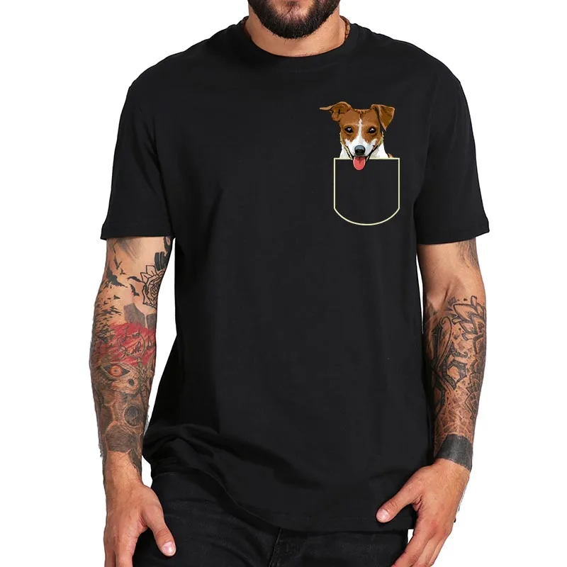In The Pocket Puppy Jack Russell Pocket T Shirt Funny Graphic Tshirt 100% Cotton Short Sleeve Tee Tops 
In The Pocket Puppy Jack Russell Pocket T Shirt Funny Graphic Tshirt 100% Cotton Short Sleeve Tee Tops