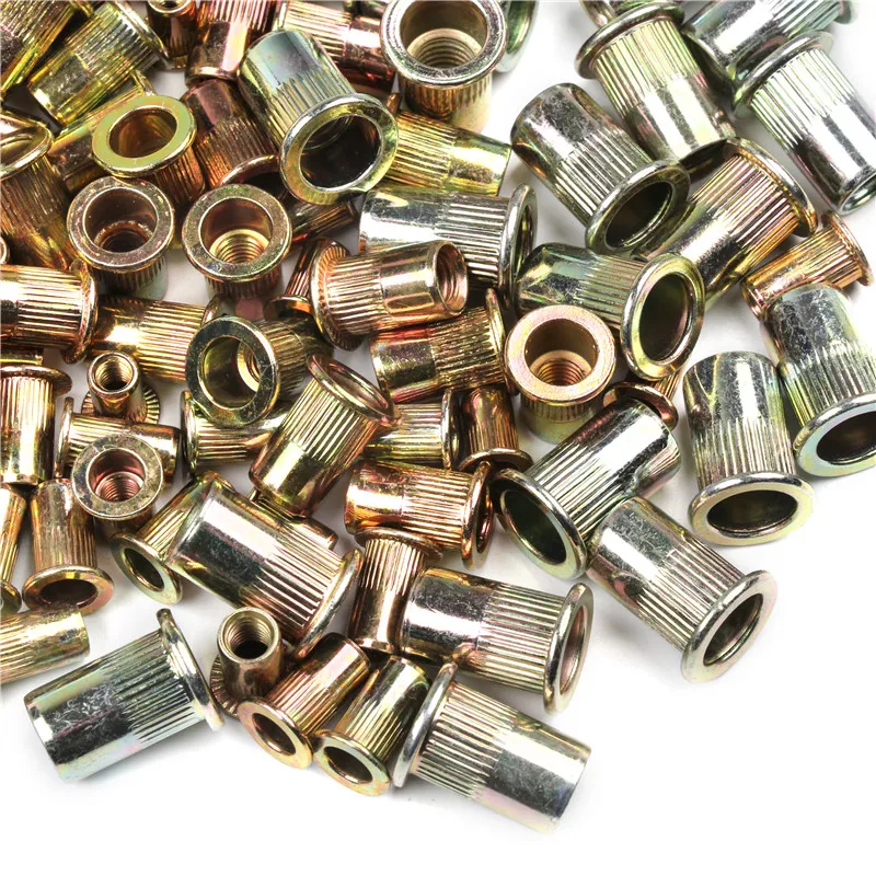 100PCS /set Mixed M4 M5 M6 M8 Zinc Plated Carbon Steel Rivet Nut Flat Head Rivet Insert Riveting NutsThreaded Steel Rivnut Set
100PCS /set Mixed M4 M5 M6 M8 Zinc Plated Carbon Steel Rivet Nut Flat Head Rivet Insert Riveting NutsThreaded Steel Rivnut Set