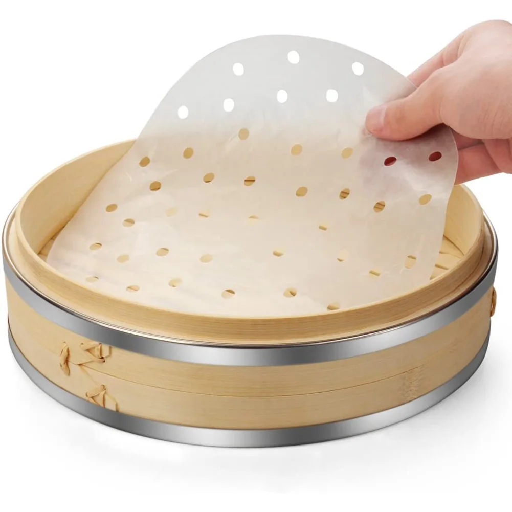 Newest 8inch Bamboo Steamer Basket Set With Stainless Steel Banding 50 Steamer Liners And 2 Pairs Of Chopsticks Chinese Steamer
Newest 8inch Bamboo Steamer Basket Set With Stainless Steel Banding 50 Steamer Liners And 2 Pairs Of Chopsticks Chinese Steamer