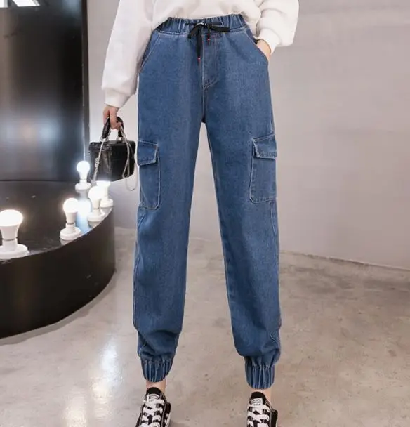 denim elastic waist haroun pants Female High Waist Woman Plus Large Size Boyfriend Jeans for Women's Clothing 2020 Trouser A6281
denim elastic waist haroun pants Female High Waist Woman Plus Large Size Boyfriend Jeans for Women's Clothing 2020 Trouser A6281