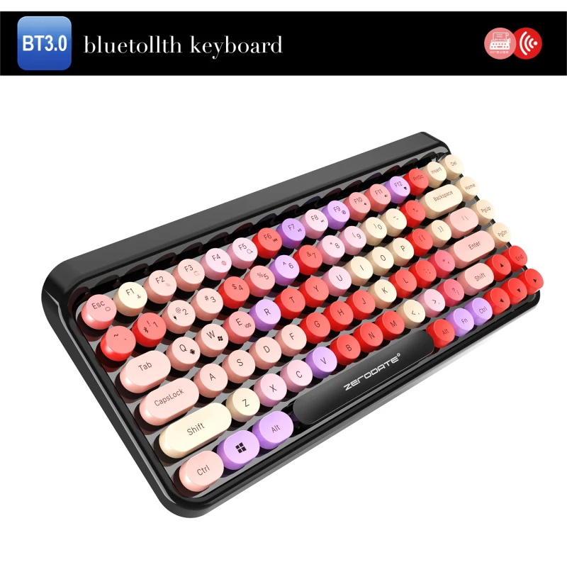 High Quality Colorful Bluetooth Keyboard Tablets For Apple Wireless Keyboard Style Supports IOS/Mac OS/Windows/Android
High Quality Colorful Bluetooth Keyboard Tablets For Apple Wireless Keyboard Style Supports IOS/Mac OS/Windows/Android
