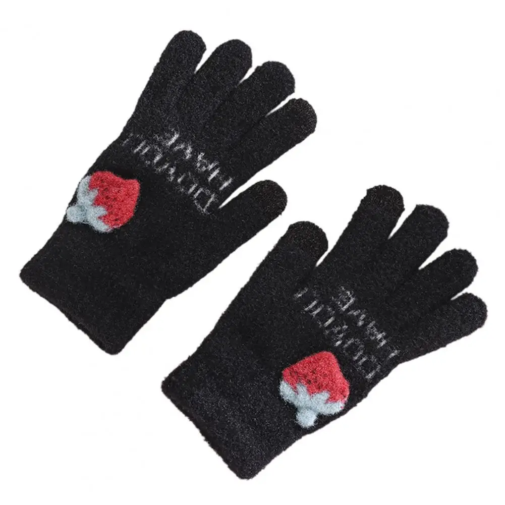 1 Pair Knitted Gloves Strawberry Decor Letter Print Touch Screen Gloves Wear-Resistant Half Full Finger Girls Gloves
1 Pair Knitted Gloves Strawberry Decor Letter Print Touch Screen Gloves Wear-Resistant Half Full Finger Girls Gloves