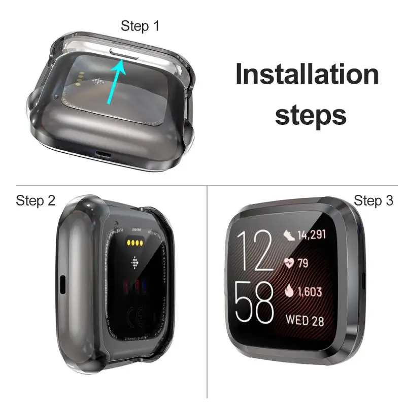 TPU Cover Case For Fitbit Versa2 All-inclusive Plating Case TPU Plating Anti-fall Case Smart Watch Transparent Protective Case
TPU Cover Case For Fitbit Versa2 All-inclusive Plating Case TPU Plating Anti-fall Case Smart Watch Transparent Protective Case