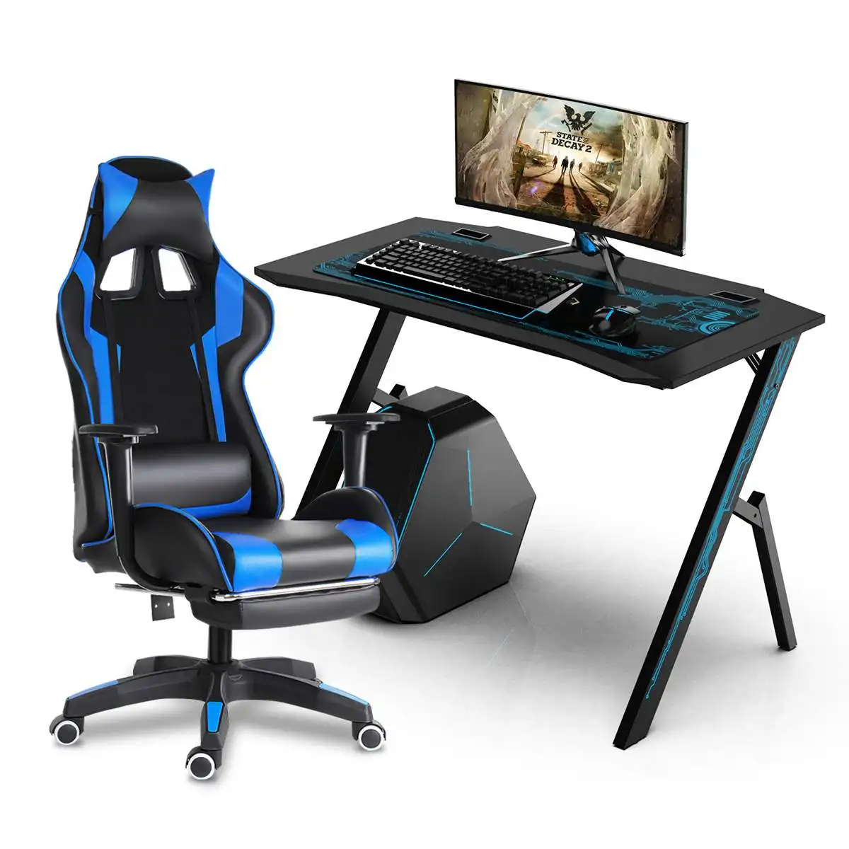 NEW 110cm Ergonomic Gaming Desk E-sports Computer Table PC Desk Gamer Tables Workstation E-Sports Table with Mouse Pad
NEW 110cm Ergonomic Gaming Desk E-sports Computer Table PC Desk Gamer Tables Workstation E-Sports Table with Mouse Pad