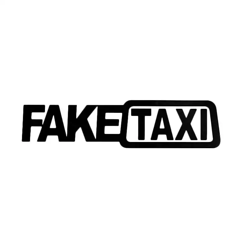 Фото Фальшивая Светоотражающая Автомобильная наклейка такси на окно фургона