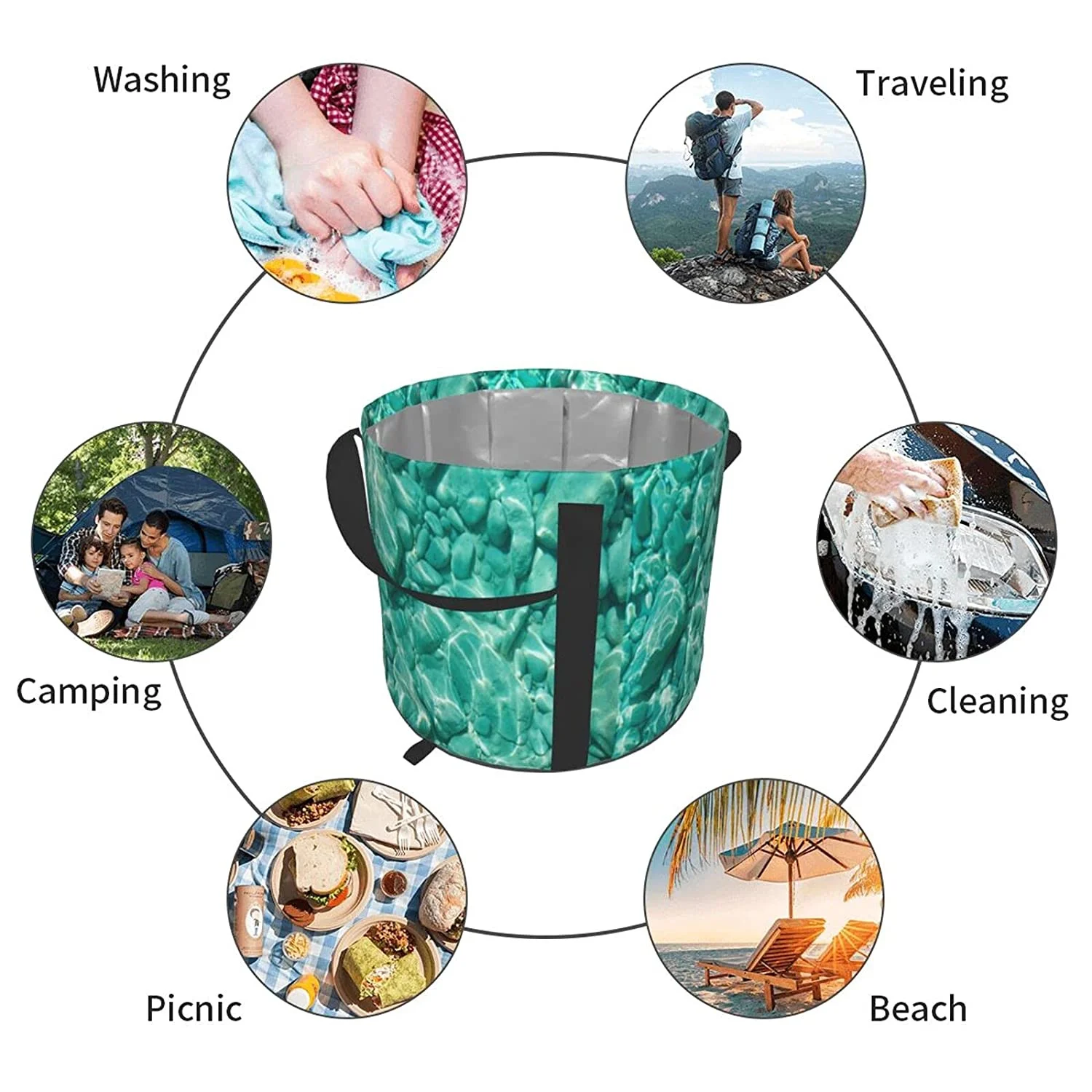 5 gallon collapsible bucket, water storage container portable folding camping bucket fishing trip wash basin large water storage
5 gallon collapsible bucket, water storage container portable folding camping bucket fishing trip wash basin large water storage