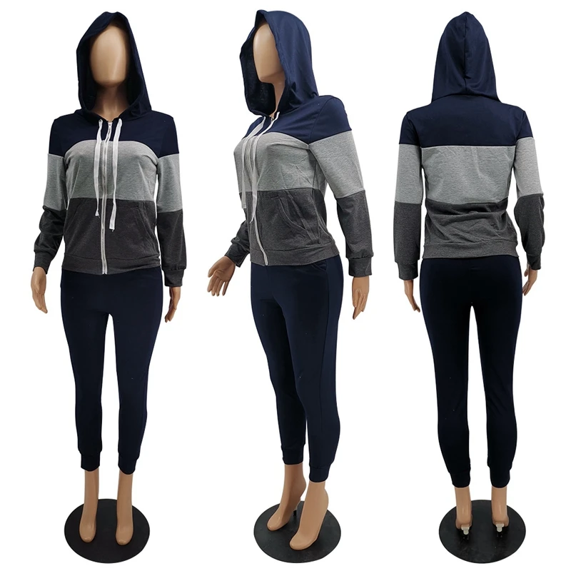 Patchwork Hoodie Tracksuit Women Sportwear Top and Sweatpants Set Casual Sport Set Women Jogging Suits for Women Matching Sets
Patchwork Hoodie Tracksuit Women Sportwear Top and Sweatpants Set Casual Sport Set Women Jogging Suits for Women Matching Sets