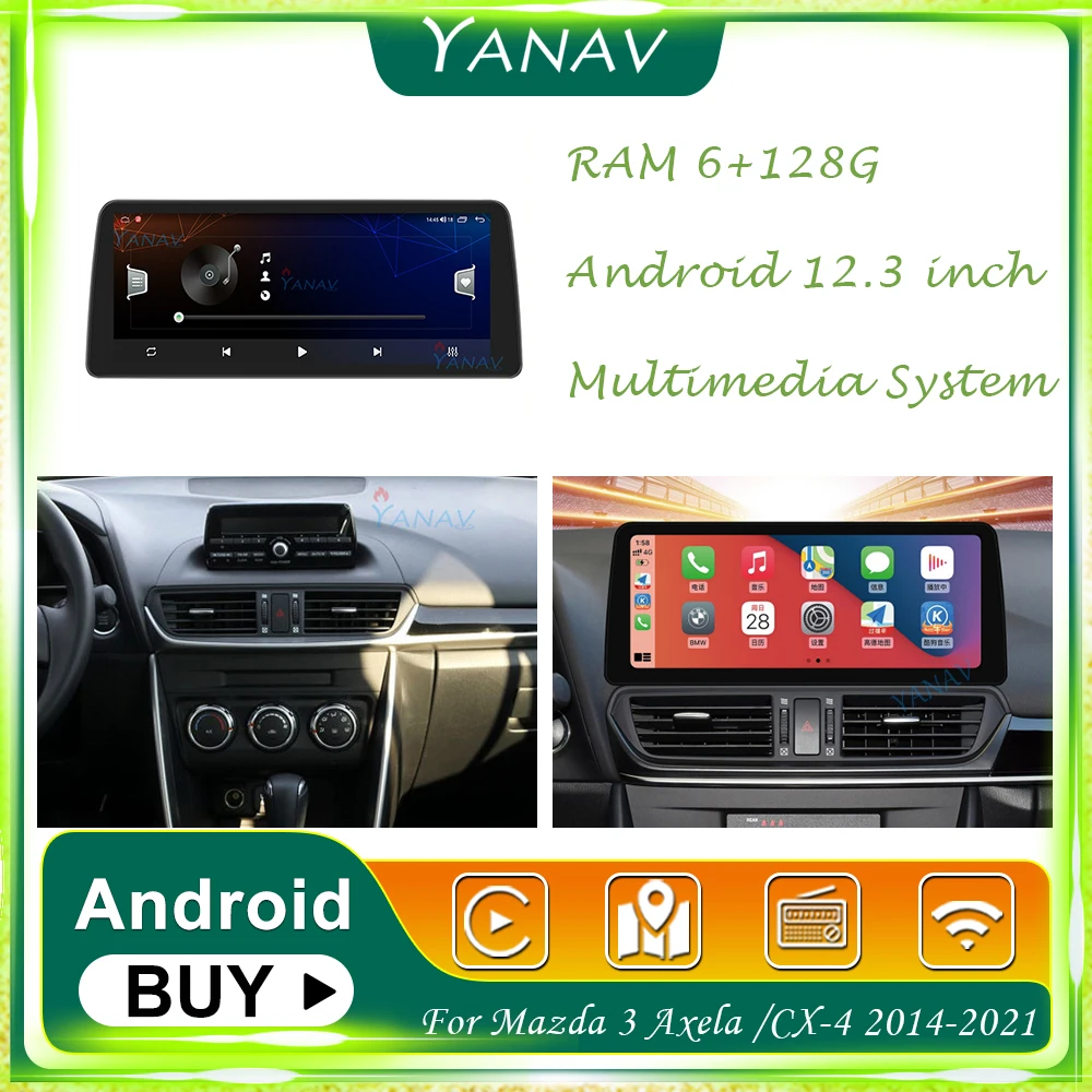 Автомобильный радиоприемник Android 2Din, GPS-навигация для Mazda 3 Axela /CX-4 2014-2021, стереоприемник, видео, мультимедиа, mp3-плеер с Carplay
Автомобильный радиоприемник Android 2Din, GPS-навигация для Mazda 3 Axela /CX-4 2014-2021, стереоприемник, видео, мультимедиа, mp3-плеер с Carplay