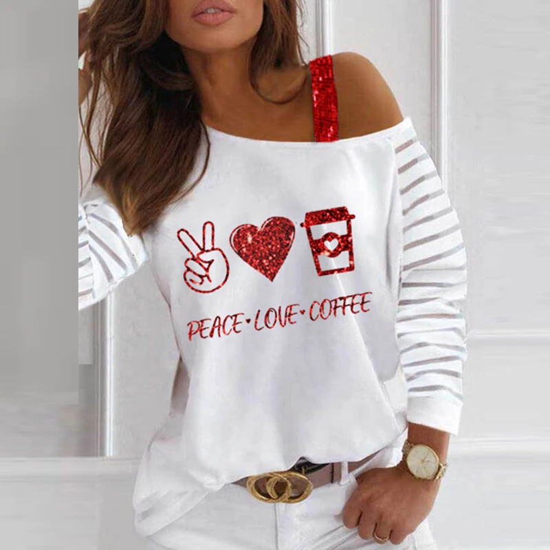 2021 New Women Elegant Sexy Halter Blouse Fashion Letter Print Tops Shirts Spring Summer Female Casual Loose Long Sleeve Blusa
2021 New Women Elegant Sexy Halter Blouse Fashion Letter Print Tops Shirts Spring Summer Female Casual Loose Long Sleeve Blusa