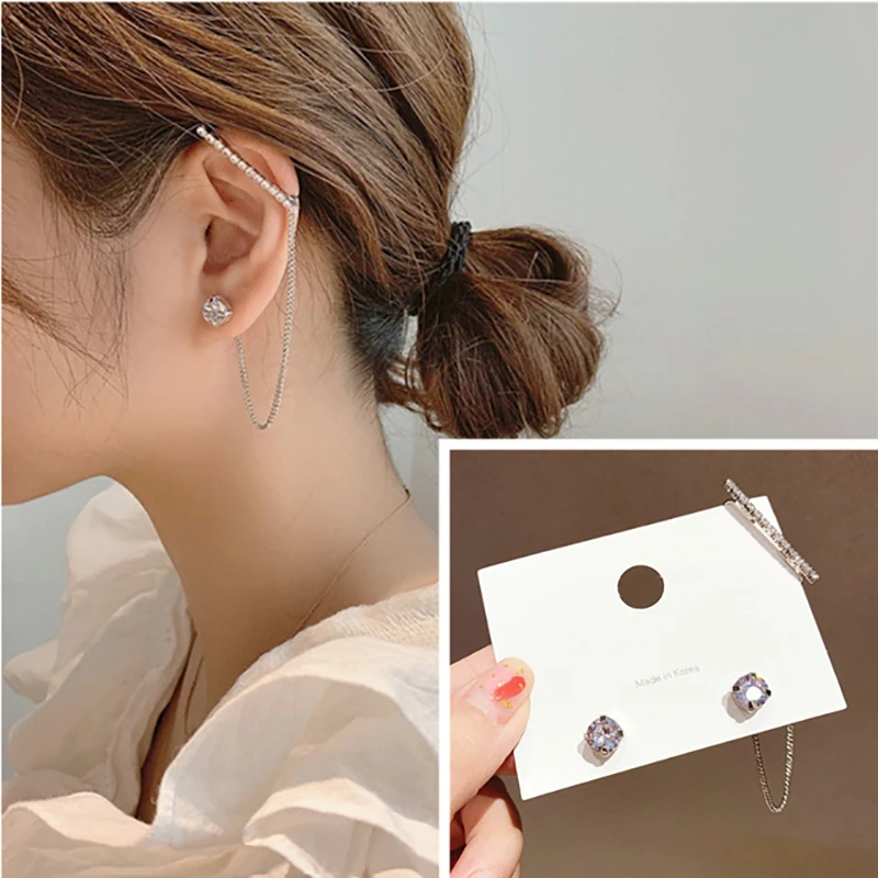 Fashion chain zircon rhinestone earrings tassel pendant earrings for women party earrings holiday gifts
Fashion chain zircon rhinestone earrings tassel pendant earrings for women party earrings holiday gifts