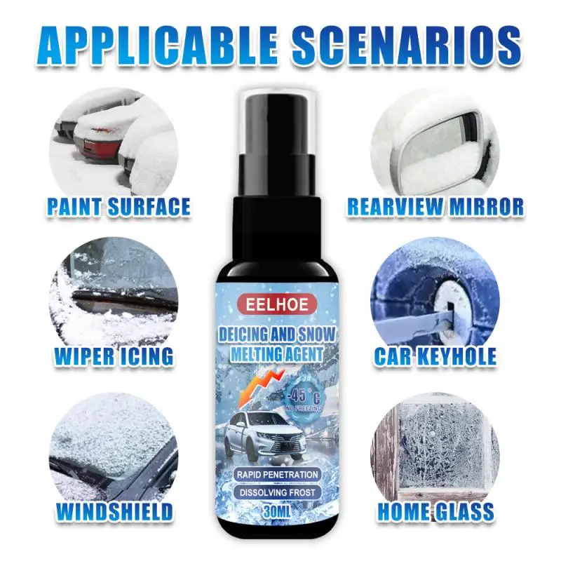 30ml Car Window Windshield Car Ice Snow Remover Agent Deicer Cone Deicing Shovel Tool Removal Glass Ice Scraper Cleaner Spray
30ml Car Window Windshield Car Ice Snow Remover Agent Deicer Cone Deicing Shovel Tool Removal Glass Ice Scraper Cleaner Spray