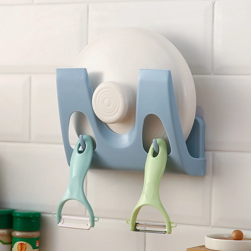 Wall Mounted Pot Lid Rack Multifunction Plastic Lid Holder Drain Rack Storage Shelf Space Saving Kitchen Organizer
Wall Mounted Pot Lid Rack Multifunction Plastic Lid Holder Drain Rack Storage Shelf Space Saving Kitchen Organizer