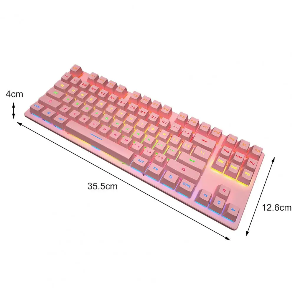 K550 87 Keys USB Wired RGB Backlight Blue Switch Gaming Mechanical Keyboard Many Colors For Choose Dropshipping
K550 87 Keys USB Wired RGB Backlight Blue Switch Gaming Mechanical Keyboard Many Colors For Choose Dropshipping