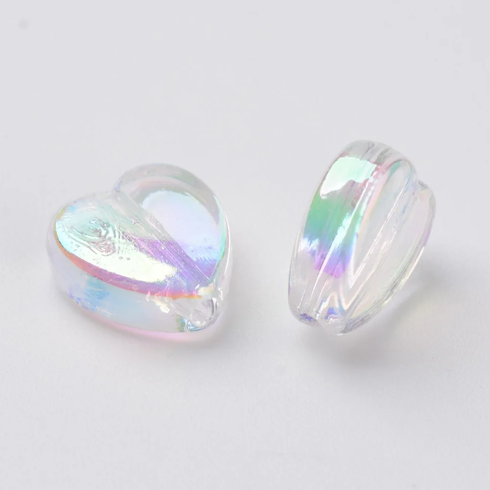 500g Environmental Transparent Heart Acrylic Beads Clear AB For DIY Jewelry Making 8*3mm,Hole: 1mm
500g Environmental Transparent Heart Acrylic Beads Clear AB For DIY Jewelry Making 8*3mm,Hole: 1mm