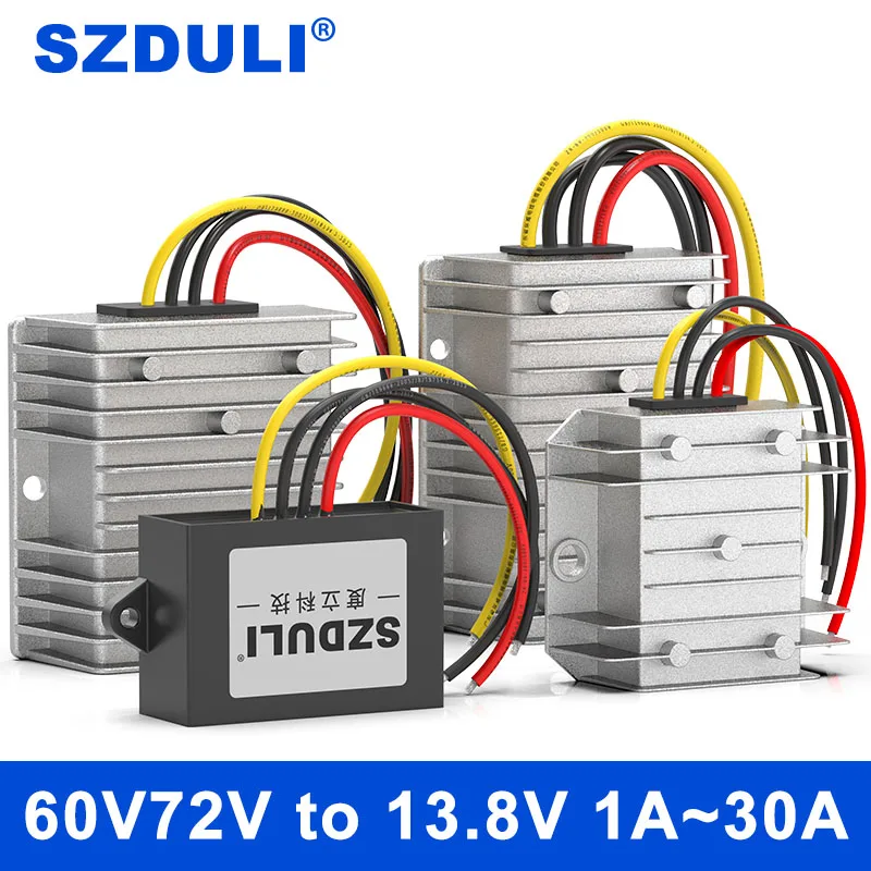 

SZDULI high-quality 60V 72V to 13.8V 5A 8A 10A 15A 20A 25A DC power converter 30-85V to 13.8V automotive step-down converter