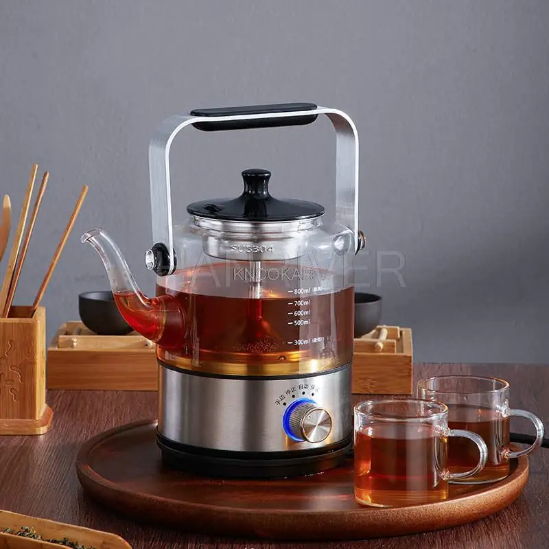 Электрический чайник кофейник стеклянный автоматический набор электрический