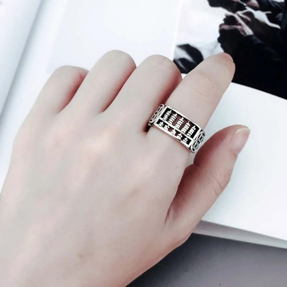 S925 Lucky Abacus Bead Rings Men's and Women's Money Billing Personality Opening Ring Transfer Jewelry Opening One Size Ring
S925 Lucky Abacus Bead Rings Men's and Women's Money Billing Personality Opening Ring Transfer Jewelry Opening One Size Ring