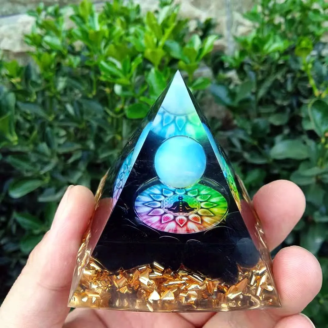 HANDMADE opal Crystal Sphere & Obsidian Quartz Orgone Pyramid 60MM Reiki Energy Healing Chakra Meditation
HANDMADE opal Crystal Sphere & Obsidian Quartz Orgone Pyramid 60MM Reiki Energy Healing Chakra Meditation