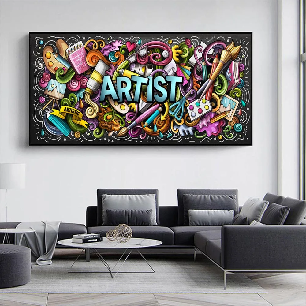 Graffiti Artist Brush Paint Pigment Street Art Canvas Print Painting Abstract Wall Picture Living Room Home Decoration Poster
Graffiti Artist Brush Paint Pigment Street Art Canvas Print Painting Abstract Wall Picture Living Room Home Decoration Poster