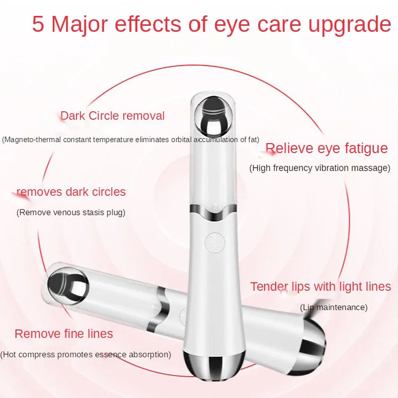 Battery-Portable Eye Pouch Black Eye Wrinkles Improvement Cantilever Vibration Multifunctional Heating Vibration Eye Massager
Battery-Portable Eye Pouch Black Eye Wrinkles Improvement Cantilever Vibration Multifunctional Heating Vibration Eye Massager