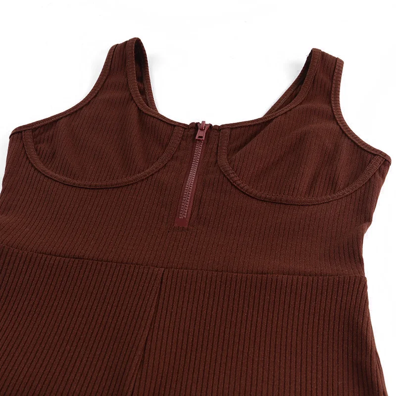 WannaThis Zipper V-Neck Playsuit Women Sleeveless Summer Fitness Solid Cotton Slim Elastic Jumpsuit Women Fashion Rompers Sexy
WannaThis Zipper V-Neck Playsuit Women Sleeveless Summer Fitness Solid Cotton Slim Elastic Jumpsuit Women Fashion Rompers Sexy