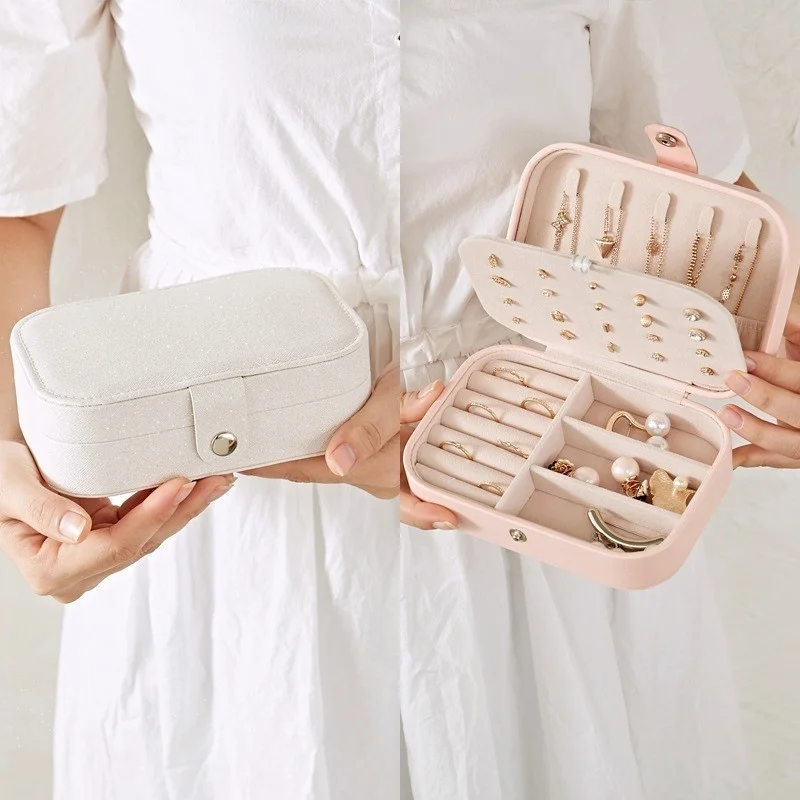 Jewelry Box Organizer Travel Jewerly Storage Box Double-Layer Earing Necklace Ring Box Sundries Organizing Holder Women
Jewelry Box Organizer Travel Jewerly Storage Box Double-Layer Earing Necklace Ring Box Sundries Organizing Holder Women