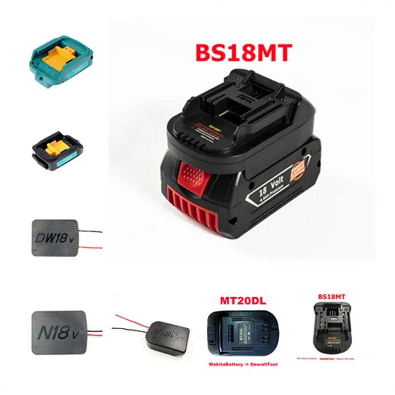 Tool Battery Adapter Converter BPS18BSL DL18ML BS18MT MT20BSL MT20DL BPS18M DM18M DM18BSL for Makita Dewalt Bosch Milwaukee
Tool Battery Adapter Converter BPS18BSL DL18ML BS18MT MT20BSL MT20DL BPS18M DM18M DM18BSL for Makita Dewalt Bosch Milwaukee