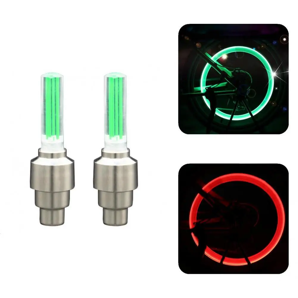 Wide Application 2Pcs Versatile Anti Corrosion Bike Wheel Lights Colorful Tyre Valve Light Ornamental for Bike
Wide Application 2Pcs Versatile Anti Corrosion Bike Wheel Lights Colorful Tyre Valve Light Ornamental for Bike