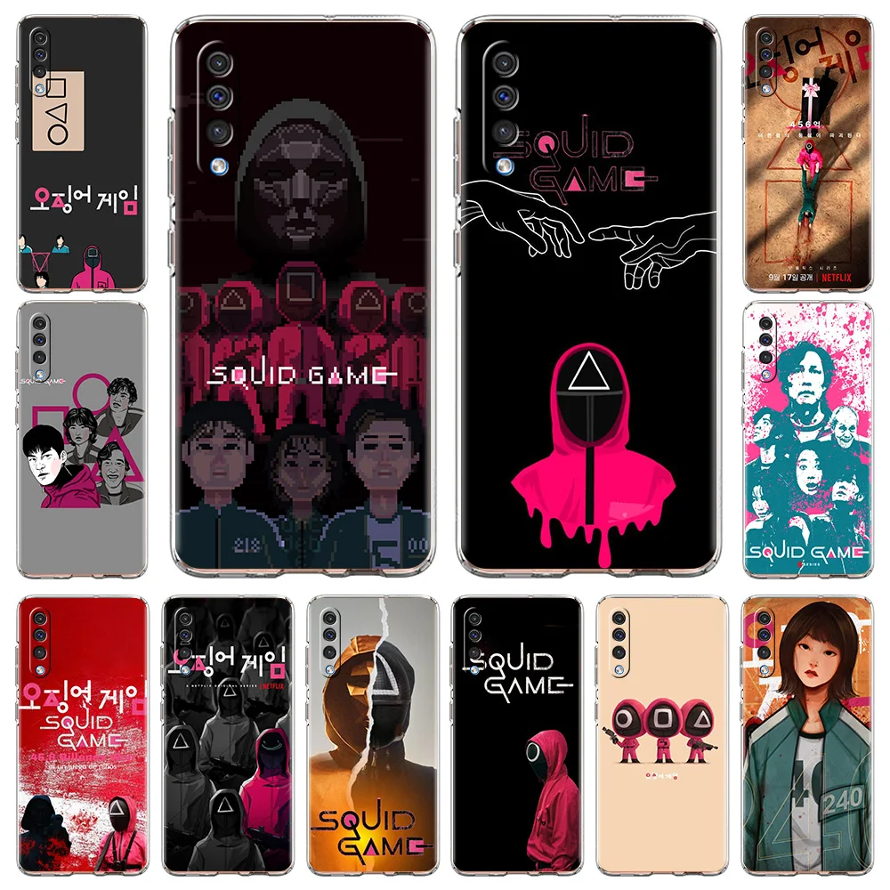 TV movie Squid Game Luxury Phone Case for Samsung Galaxy A12 A32 A50 A70 A52 A40 A10 A20 A30 Cover Transparent Silicon Shell TPU
TV movie Squid Game Luxury Phone Case for Samsung Galaxy A12 A32 A50 A70 A52 A40 A10 A20 A30 Cover Transparent Silicon Shell TPU