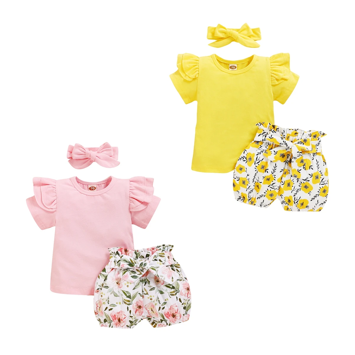 0-24M NEW Baby Girl Summer Clothing Infant Clothes Set Short Sleeve Top T-Shirt+Floral Tutu Shorts+Headband 3Pcs Outfit
0-24M NEW Baby Girl Summer Clothing Infant Clothes Set Short Sleeve Top T-Shirt+Floral Tutu Shorts+Headband 3Pcs Outfit