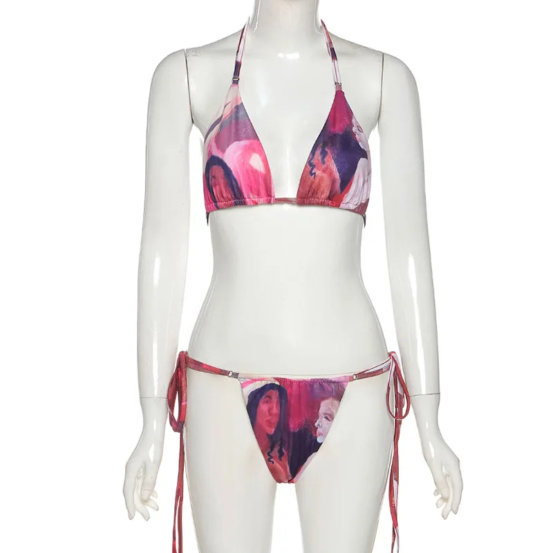 ANJAMANOR Sexy Micro Thong Bikini 2021 Woman Summer Beach Outfits Two Piece Set Trendy Printed Swimsuits Bathing Suit D87-BC12
ANJAMANOR Sexy Micro Thong Bikini 2021 Woman Summer Beach Outfits Two Piece Set Trendy Printed Swimsuits Bathing Suit D87-BC12
