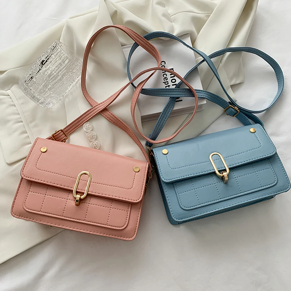 Fashion Women's Bags Solid Color Lattice Pattern Design For Women Shoulder Bag PU Leather Mini Crossbody Bag Small Flap Handbags
Fashion Women's Bags Solid Color Lattice Pattern Design For Women Shoulder Bag PU Leather Mini Crossbody Bag Small Flap Handbags