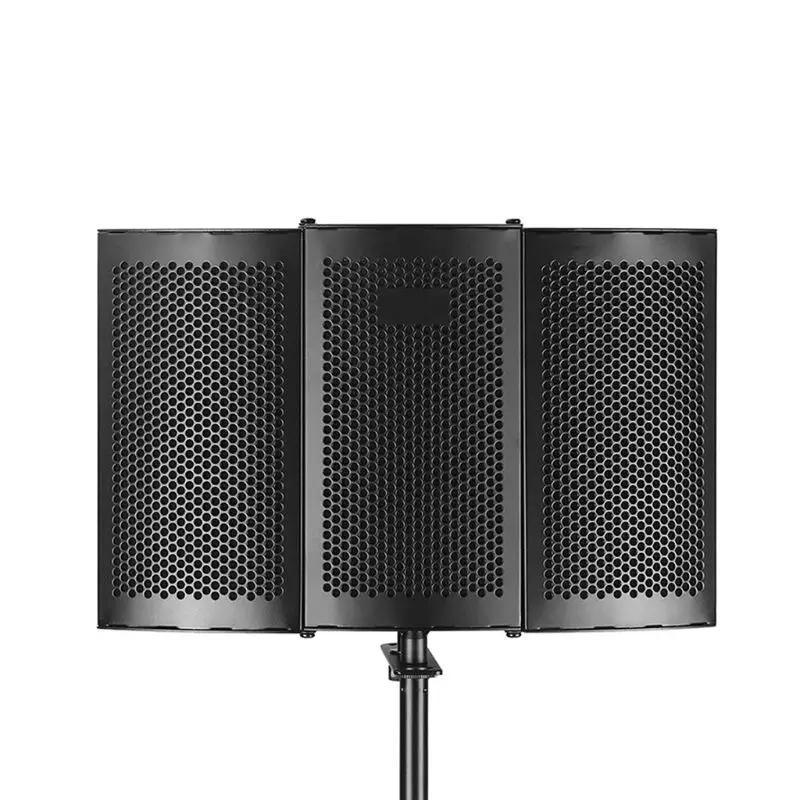 Black Foldable Microphone Isolation Shield, Adjustable S tudio Recording S tudio Isolator Foam Acoustic Panels Noise-Absorbing
Black Foldable Microphone Isolation Shield, Adjustable S tudio Recording S tudio Isolator Foam Acoustic Panels Noise-Absorbing