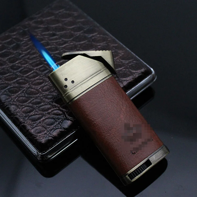 Business leather lighter, high-end leather inflatable windproof cigar accessories, personalized smoking accessories
Business leather lighter, high-end leather inflatable windproof cigar accessories, personalized smoking accessories