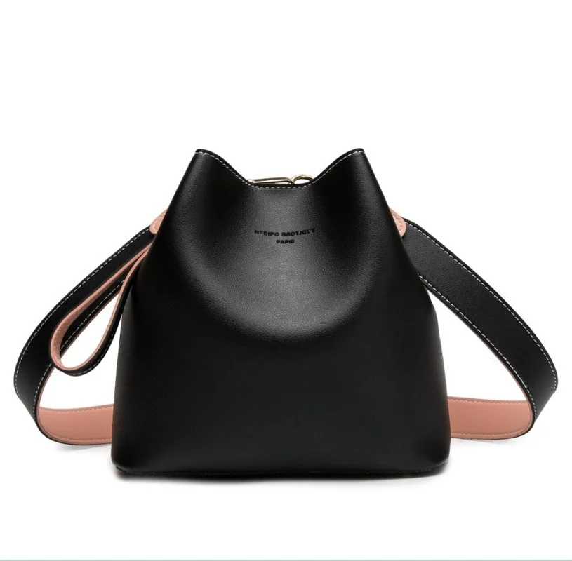 2021 new fashion bucket bag womanliness Korean color contrast shoulder bag casual women's slant cross handbag
2021 new fashion bucket bag womanliness Korean color contrast shoulder bag casual women's slant cross handbag