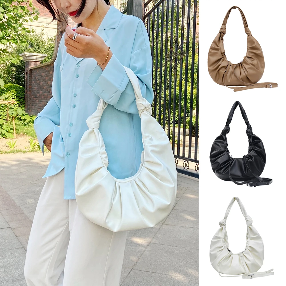 Delicate Creative Pleated Soft PU Shoulder Bag Classic Texture Chic Women Big Capacity Messenger Handbag Hobos Purse
Delicate Creative Pleated Soft PU Shoulder Bag Classic Texture Chic Women Big Capacity Messenger Handbag Hobos Purse