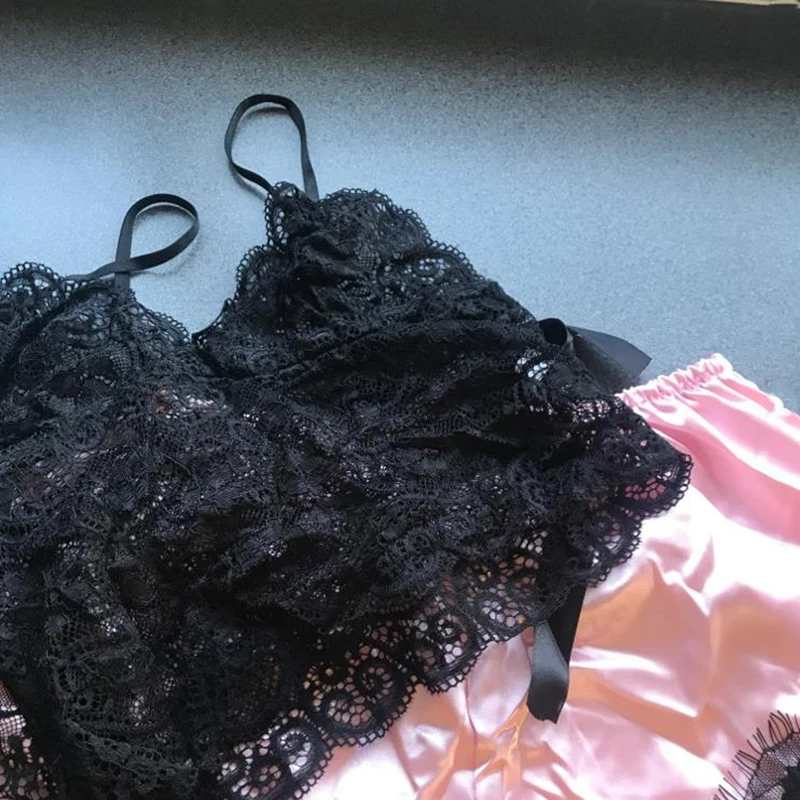 Meihuida Summer 2020 Women Sexy Lingerie Bra Tops Underwear Set Stain Cut-Out Bow Sleepwear Female Pajamas Set Nightwear
Meihuida Summer 2020 Women Sexy Lingerie Bra Tops Underwear Set Stain Cut-Out Bow Sleepwear Female Pajamas Set Nightwear